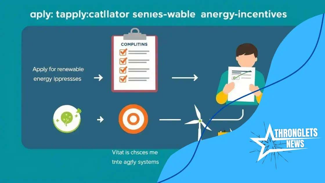 How to apply for renewable energy incentives