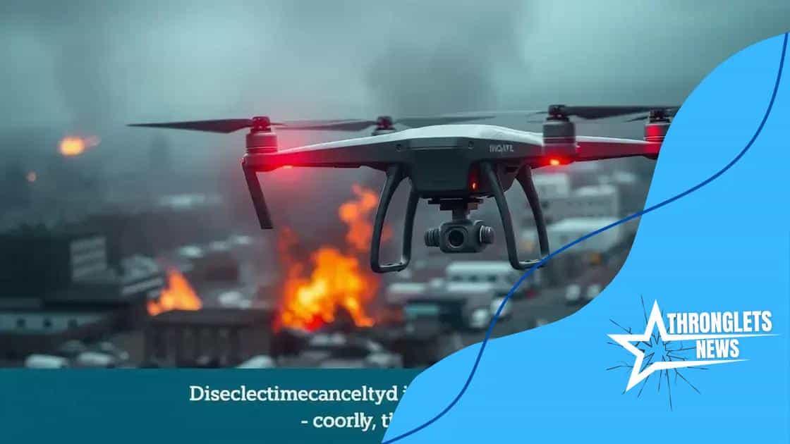 Advantages of using drones in crisis situations