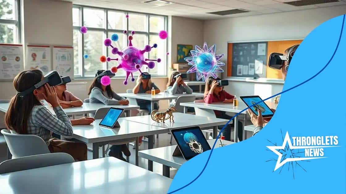 Real-world applications of AR in classrooms