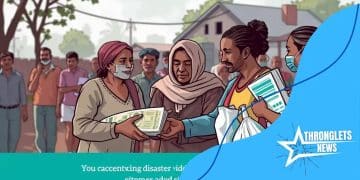 Emergency financial relief for disaster victims