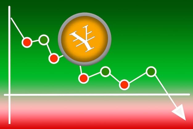 A graph showing the trajectory of US inflation rates over the past five years, with an arrow pointing towards a downward trend, visually representing the impact of monetary policy.