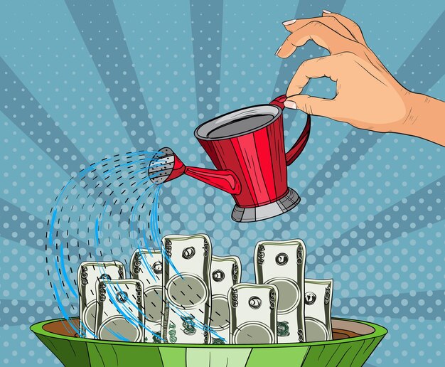 A stylized graphic showing federal dollar bills being diverted from buckets labeled 