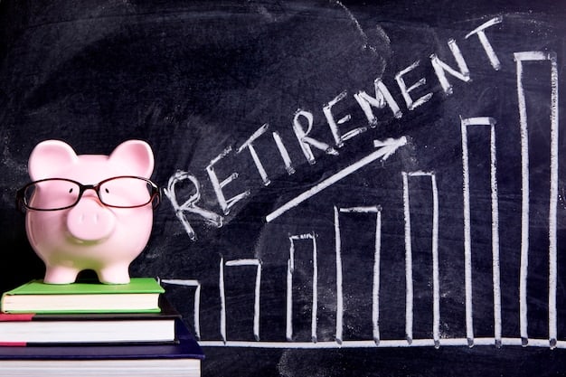 A detailed financial planning timeline stretching into the future, with milestones like retirement and college savings marked, emphasizing long-term financial foresight.