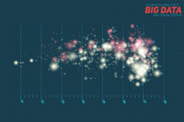 A digital representation of economic data points converging on a stable line, symbolizing a successful soft landing for the economy after policy adjustments.
