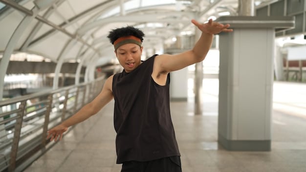 A person thoughtfully stretching after a workout, emphasizing the importance of cool-downs and flexible movements.