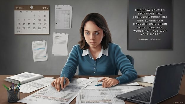 A person sitting at a desk, carefully reviewing loan documents and deadlines on a calendar.