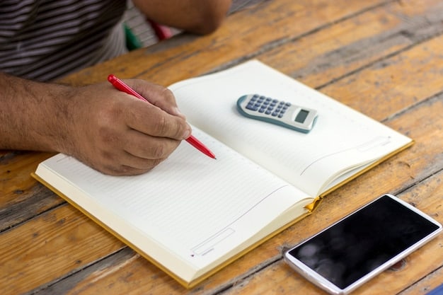 A close-up of a hand highlighting text on an IRS form 8863 (Education Credits), with a pen and calculator nearby, symbolizing the process of claiming education tax credits.